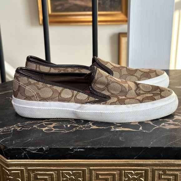 COACH Signature C Canvas Slip-On Sneaker Shoe US 6 - Cruel Intentions Set Prop - Picture 6 of 8